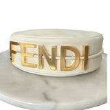 FENDI - Fendigraphy Small White Leather Bag