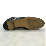 CHLOE - Black Croc C Loafers Sz 38