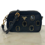 PRADA - Black Jewelled Pietre Bag