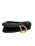 DIOR - Saddle Bag in Black Grained Leather