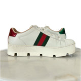 GUCCI - Ace Platform Sneaker with Bee Embroidery Sz 37.5