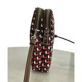 PRADA - Geometric-Print Nylon Pouch Bag