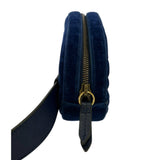 GUCCI - Blue Velvet GG Marmont Belt Bag