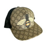 GUCCI - GG Monogram Bee Cap Sz L