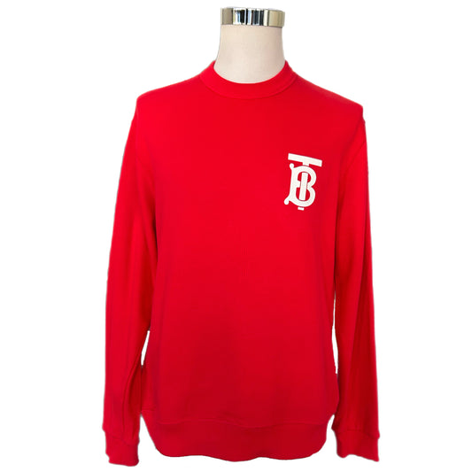 BURBERRY - TB Logo Red Jumper Sz M