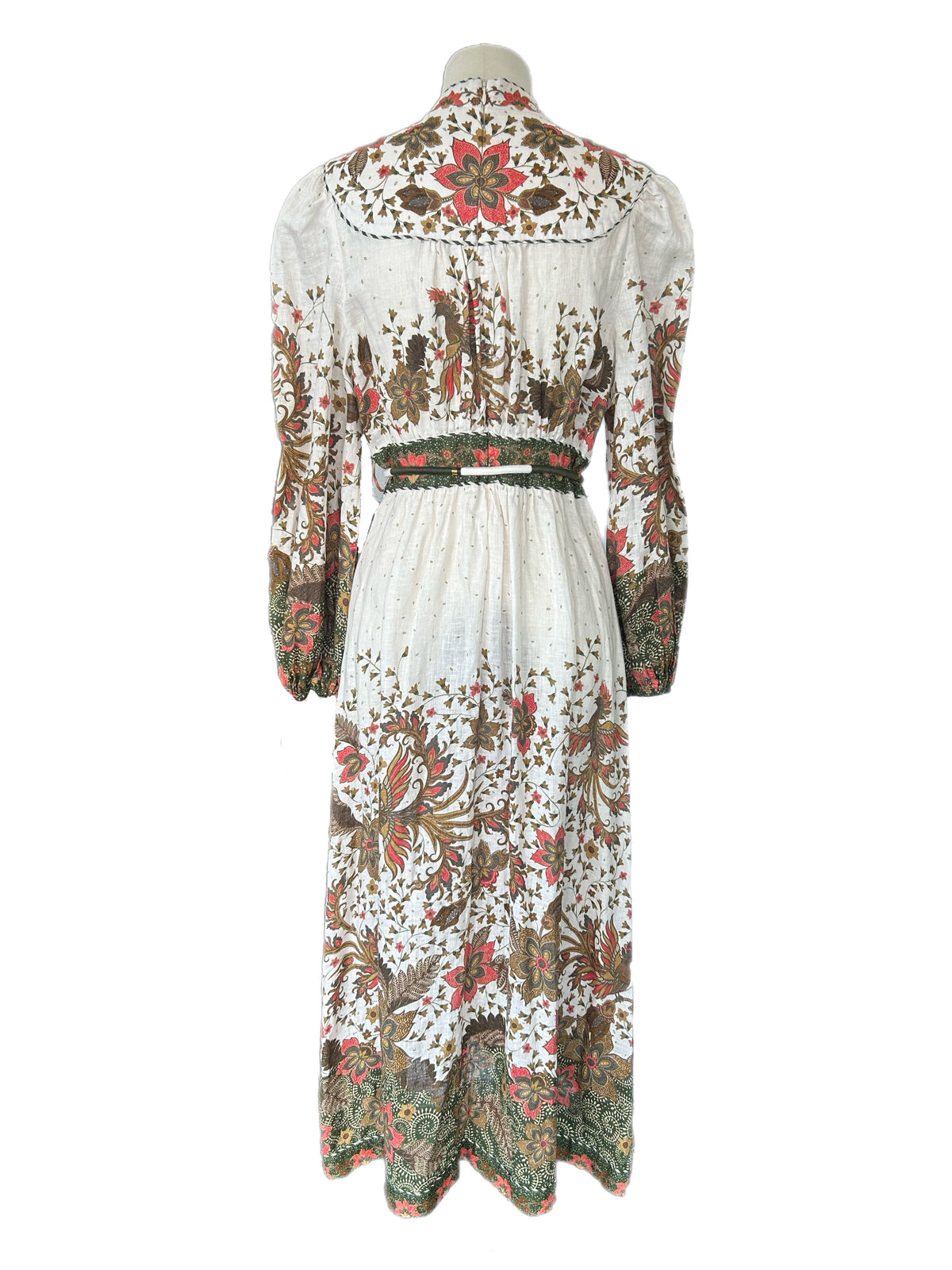 ZIMMERMANN - Empire Batik Floral Linen Dress Sz 3