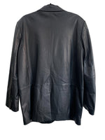 SECOND FEMALE - Black Leather Blazer Sz M