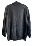 SECOND FEMALE - Black Leather Blazer Sz M