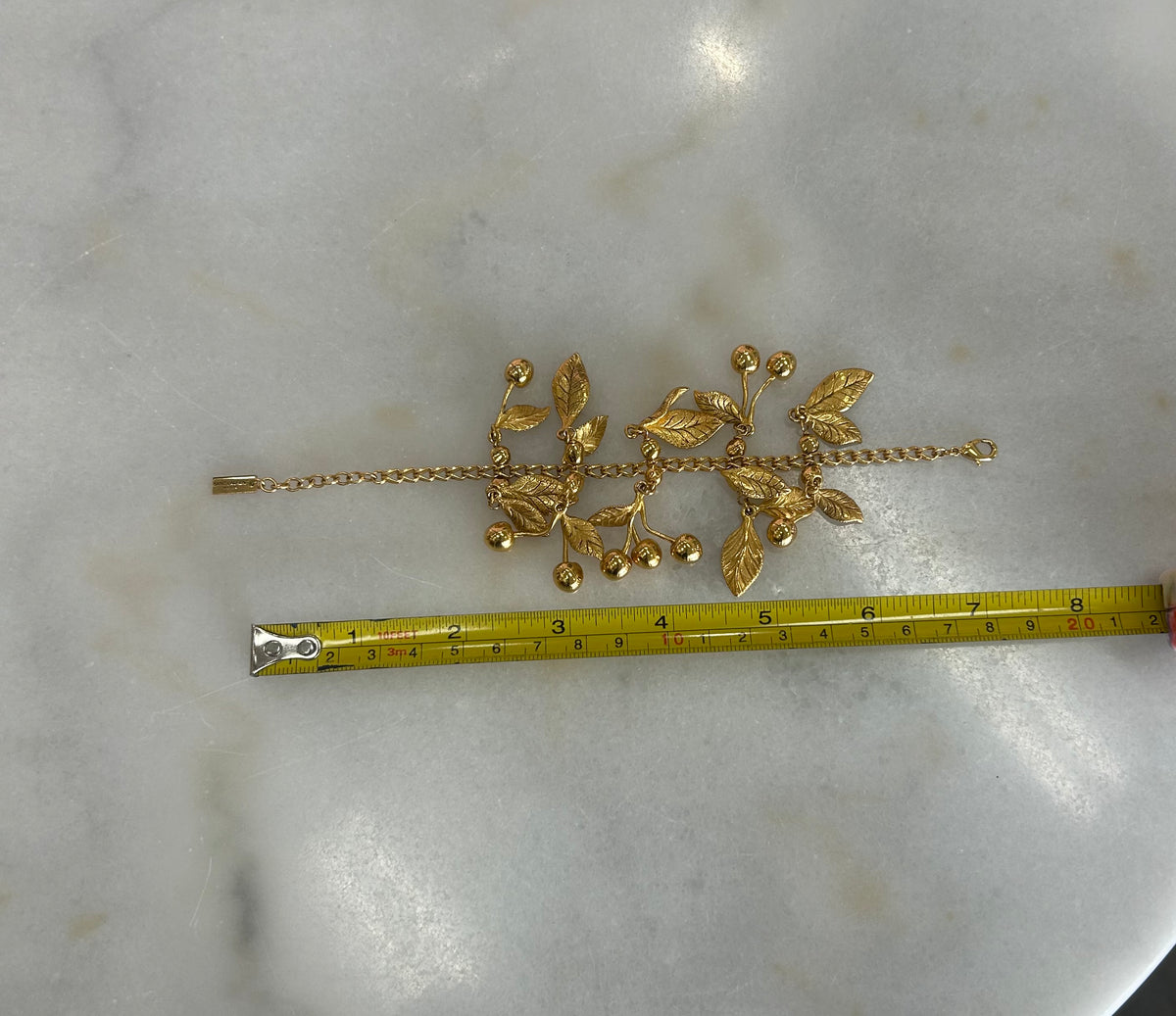 SAINT LAURENT - Leaves Charm Bracelet