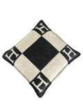 HERMES - Avalon Pillow, Small Model - Écru / Gris Foncé