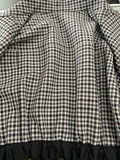TIBI - Gingham-Check Drill Cropped Jacket Sz L