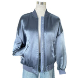 MAX MARA LEISURE -Sierra Satin Bomber Jacket Sz IT 44