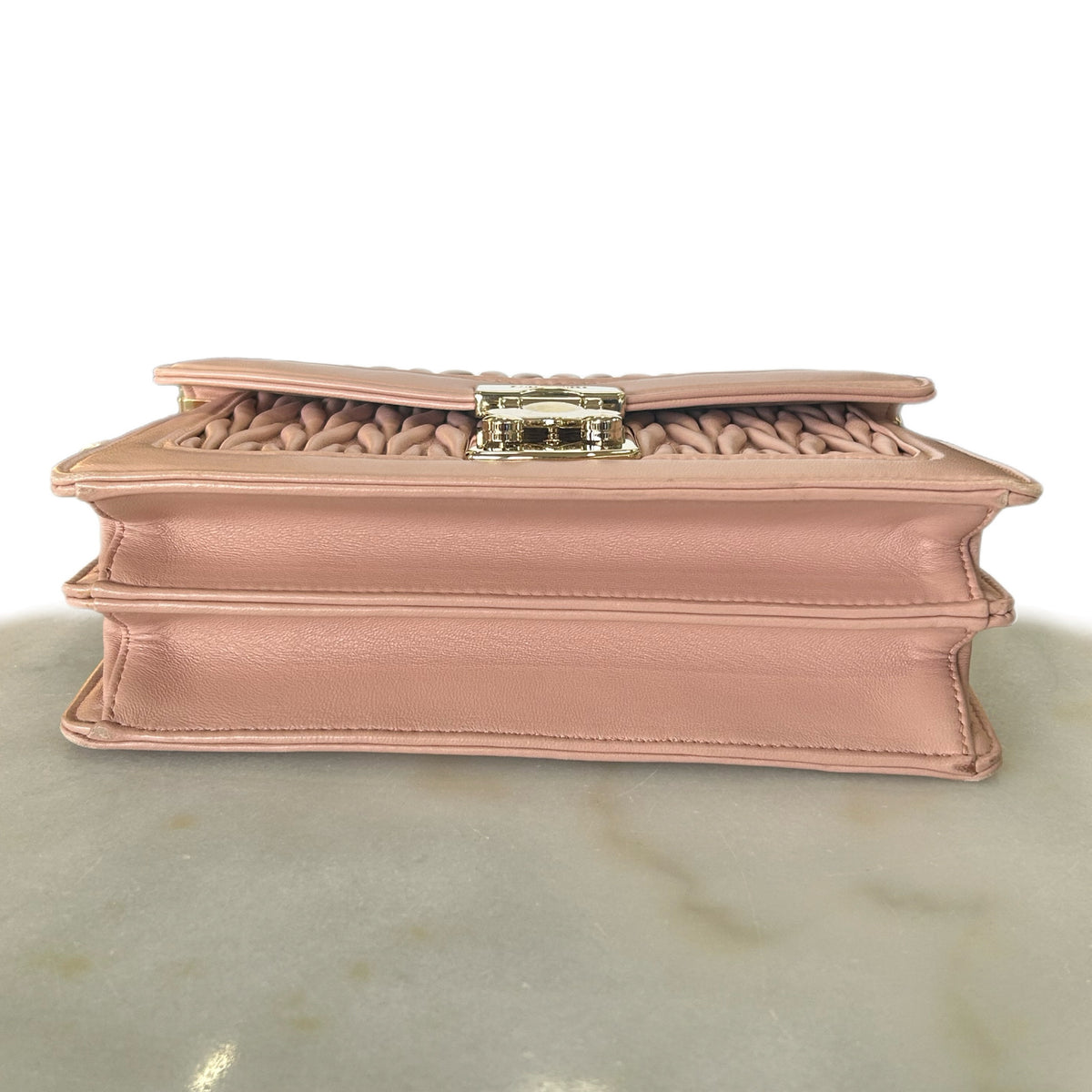 MIU MIU - Confidential Orchid Pink Matelassé Shoulder Bag