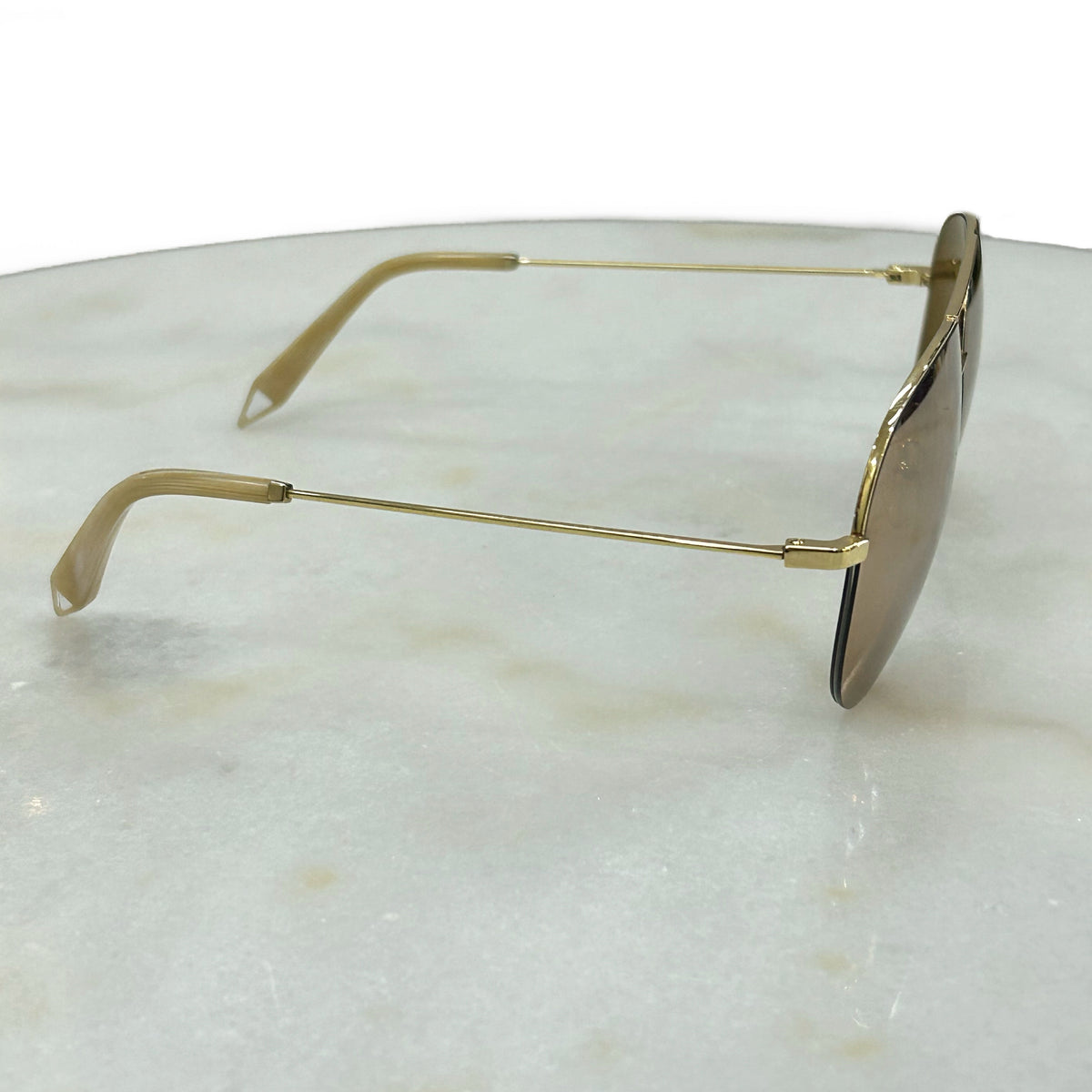 VICTORIA BECKHAM - 18k Gold-Plated Aviator Sunglasses