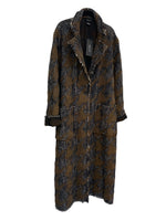 AVANT TOI - Felted Wool- Blend Houndstooth Coat Sz XL