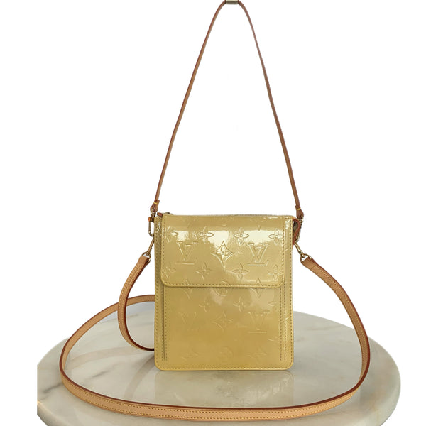 LOUIS VUITTON - Vernis Mott Monogram Bag in Beige