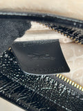 LONGCHAMP - Crystal Embellished Fur & Patent Leather Bag