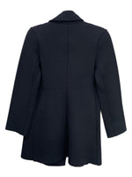 SCANLAN THEODORE - Black  Milano Crepe Knit Belted Coat - Sz S/M