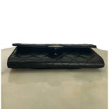 CHANEL - Classic Flap Long Quilted Black Wallet