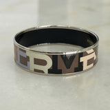 HERMÈS - Enamel Logo Bangle