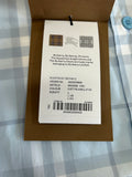 BURBERRY - Caxton Dusty Blue Check Shirt Sz Men’s L