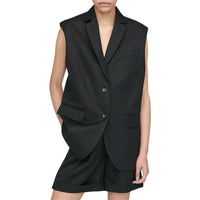 ANINE BING - Tay Black Wool Vest Sz M
