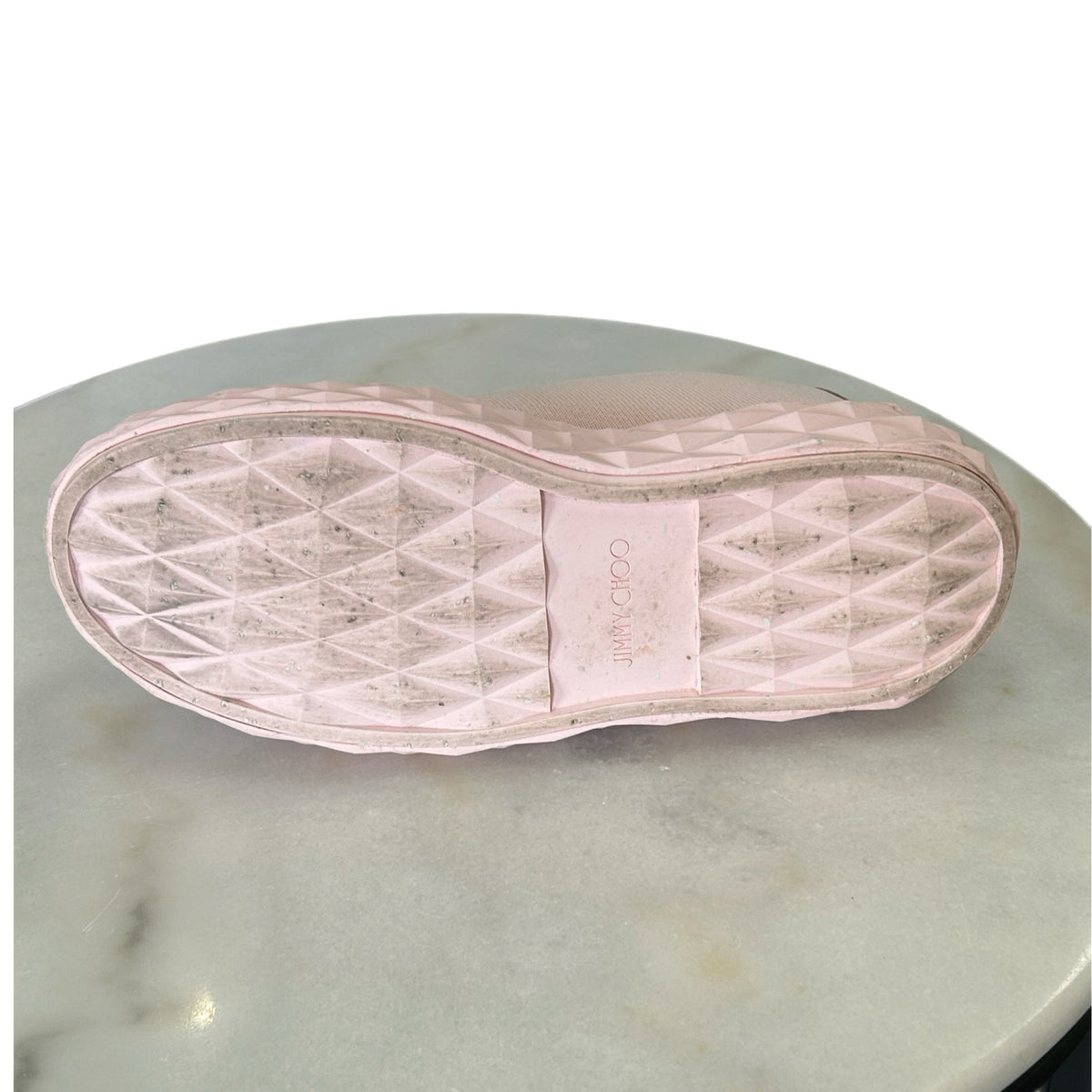 JIMMY CHOO - Diamond Light Pink Maxi Sneakers Sz 38.5