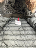 MONCLER - Eulimene Green Hooded Crop Jacket Sz 0