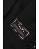 GUCCI - Mohair/Wool Cropped DB Jacket in Black - Size 38