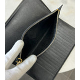 PRADA - Saffiano Black Leather Travel Wallet