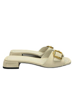 JIMMY CHOO - Hawke Mule Flats in Latte/Gold Sz 40 EU
