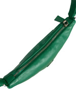 PRADA - Green Leather Triangle Shoulder Bag