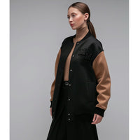 MAX MARA - Black Verace Logo Bomber Jacket Sz 42
