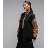 MAX MARA - Black Verace Logo Bomber Jacket Sz 42