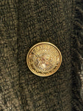 BALMAIN - Tweed Mini Wrap Skirt Sz - FR 36