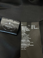 PRADA - Virgin Wool Black Coat Sz 42