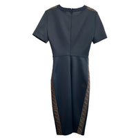 FENDI - FF Motif Black Dress Sz 38