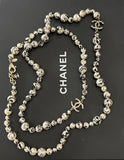 CHANEL - Pearl CC Graffiti Long Necklace