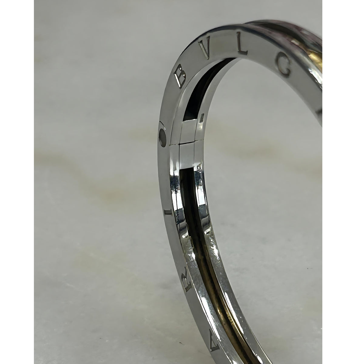 BVLGARI - B.Zero1 18k Gold & Steel Bracelet