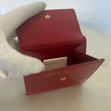 LOUIS VUITTON - Red Vernis Monogram Louise Tri-fold Wallet
