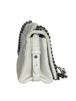 CHANEL - City Rock Leather Cream Flap Bag