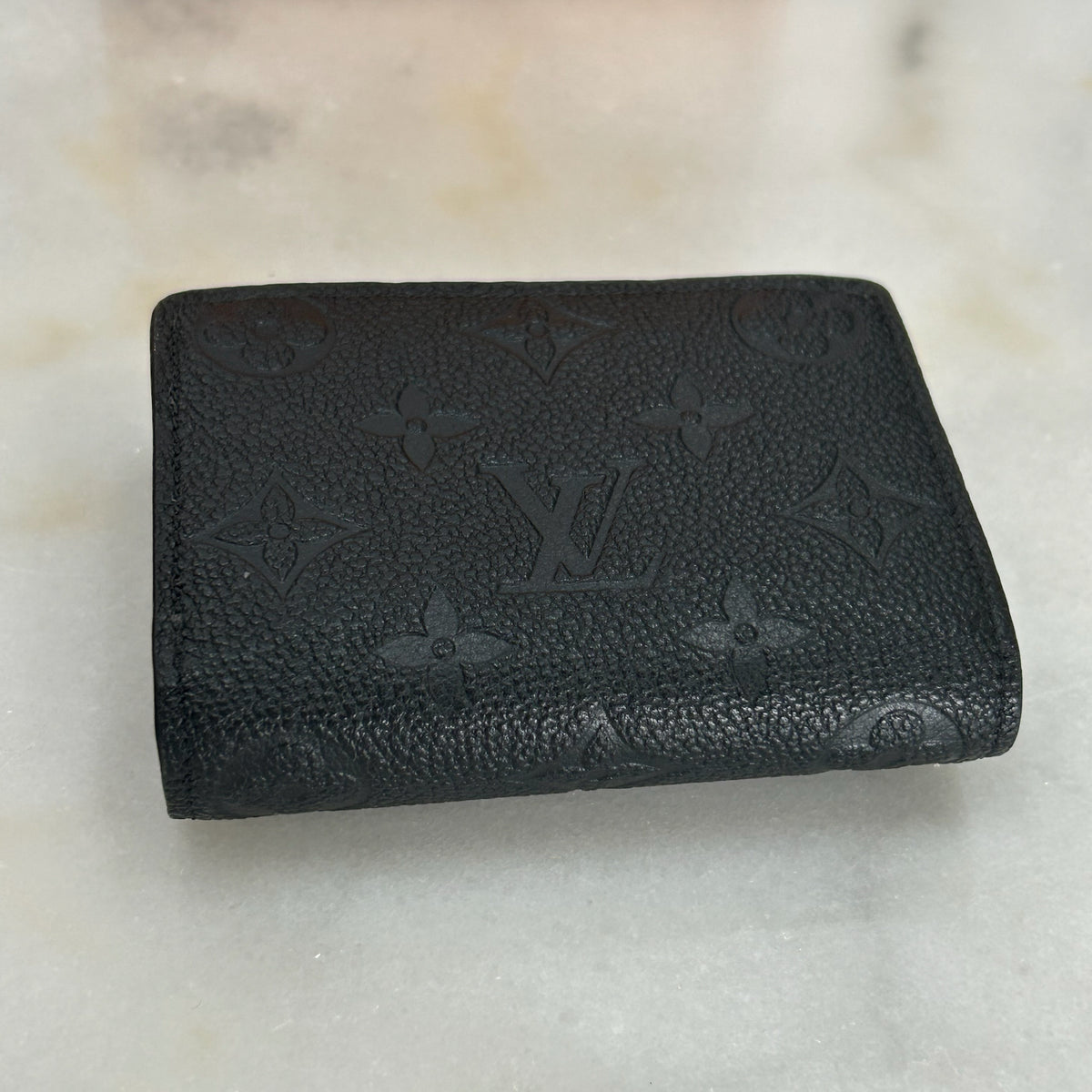 LOUIS VUITTON - Cléa Wallet Black Monogram Empreinte Leather