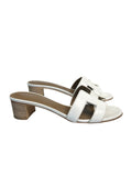 HERMÈS - Oasis Sandal in Blanc Sz 38.5