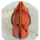 PRADA - Saffiano Orange Vernis Dome Bag