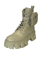 PRADA - Monolith Leather and Re-Nylon Boots with Pouch - EU 37.5