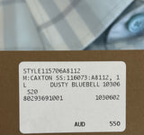 BURBERRY - Caxton Dusty Blue Check Shirt Sz Men’s L