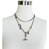 ALEXANDER McQUEEN - Charm & Safety Pin Necklace