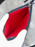 CHRISTIAN LOUBOUTIN - Blue Alligator Embossed Cabata Tote