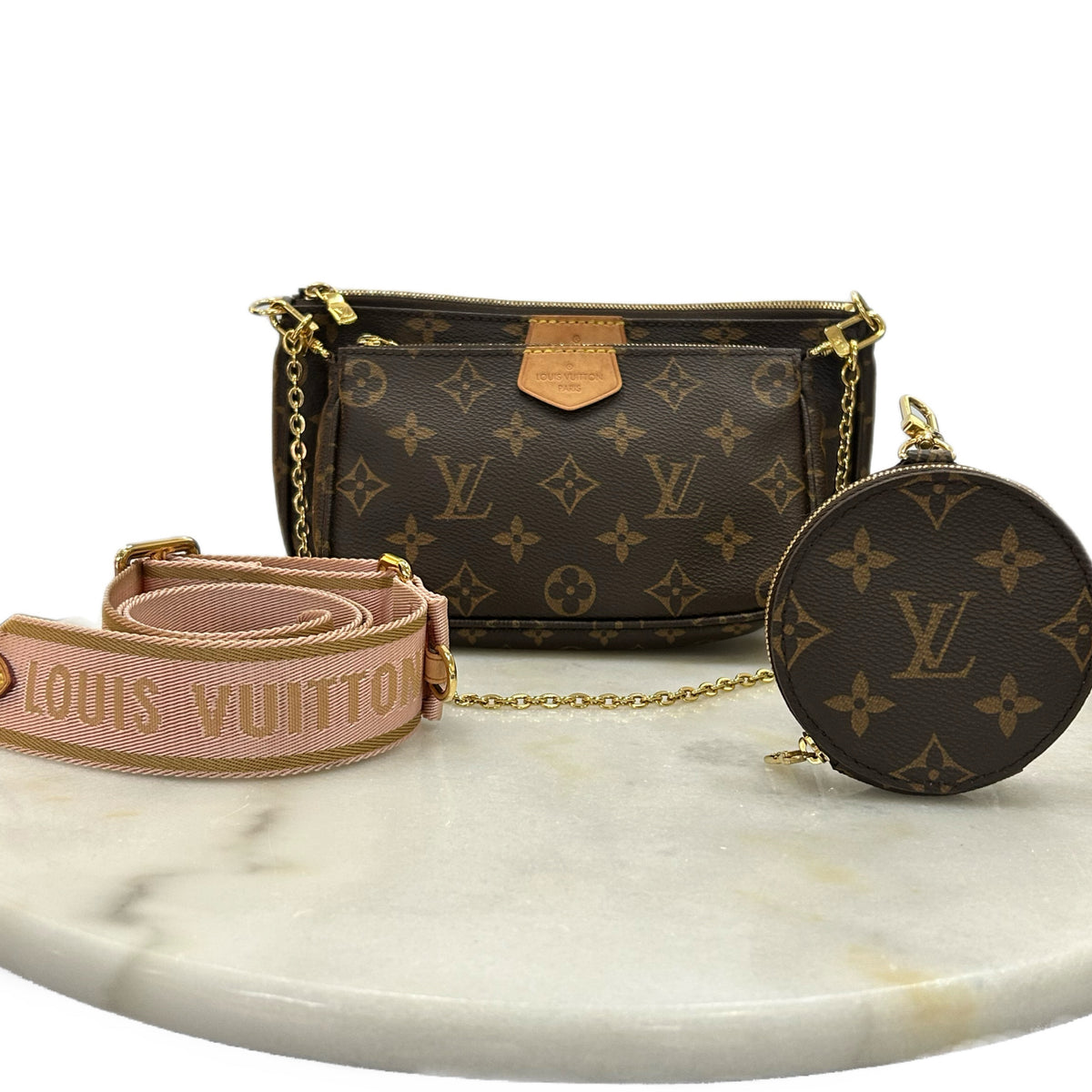 LOUIS VUITTON - Multi Pochette Accessories Bag - Rose Clair