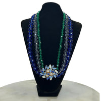 MIU MIU - Crystal & Pearl Beaded Necklace